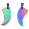 Ion Plating(IP) 201 Stainless Steel Pendants STAS-N098-199M-1