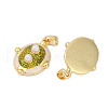 Brass Enamel Pendants KK-U068-03G-2