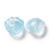 Transparent Spray Painted Glass Beads GLAA-I050-05A-2