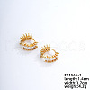 Shiny Diamond Ear Studs Fashionable Elegant Round Earrings Jewelry IV3046-1