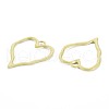 Alloy Open Back Bezel Pendants PALLOY-S121-93-3