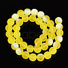 Frosted Transparent Glass Beads Strands GLAA-T032-T10mm-MBB12-2