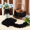 5 Yards 3-Layer Pleated Polyester Chiffon Lace Trim OCOR-WH0082-01B-7