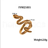 Stainless Steel Snake-Shaped Cuff Rings for Women FT0606-5-1