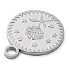 Anti-Tarnish 304 Stainless Steel Pendants STAS-M076-02P-2