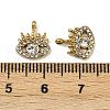 304 Stainless Steel Micro Pave Cubic Zirconia Charms STAS-K302-01B-G-3