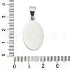 304 Stainless Steel Stamping Blank Tag Pendants STAS-H333-02P-3