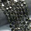 Natural Larvikite Beads Strands G-C116-A155-01-1
