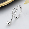 925 Sterling Silver Adjustable Finger Rings for Women FS-WG340E6-02-1