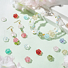   200Pcs 10 Colors Spray Painted Transparent Glass Beads GLAA-PH0003-41-5