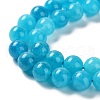 Dyed Natural Malaysia Jade Beads Strands G-G021-02B-02-3