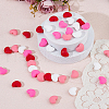 DICOSMETIC 40Pcs 4 Colors Heart Food Grade Eco-Friendly Silicone Beads SIL-DC0001-77-5