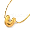 304 Stainless Steel Micro Pave Cubic Zirconia Pendant Necklaces NJEW-H017-01G-U-1