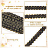 Polyester Filigree Wavy Lace Ribbon OCOR-WH0082-211A-3
