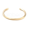 Ion Plating(IP) 304 Stainless Steel Twisted Open Cuff Bangles for Women BJEW-B097-01G-2