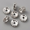 50Pcs Alloy Rhinestone Spacer Beads ALRI-SZC0003-05S-07-1