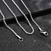 Tarnish Resistant 304 Stainless Steel Rope Chain Necklaces STAS-S029-01-7