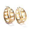 201 Stainless Steel Thick Hoop Earrings EJEW-I245-37B-1