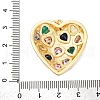 Brass Micro Pave Cubic Zirconia Pendants KK-U076-16G-02-3