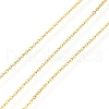 Rack Plating Brass Cable Chains CHC-M001-02G-01-1