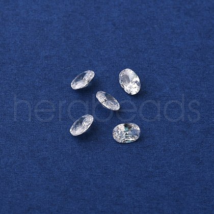 Oval-Shaped Cubic Zirconia Cabochons ZIRC-TAC0004-01A-1