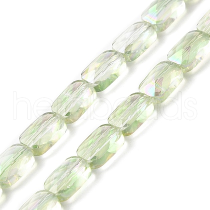 Transparent Electroplate Glass Beads Strands EGLA-I017-03-FR03-1