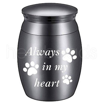 CREATCABIN Stainless Steel Cremation Urn AJEW-CN0001-89C-1