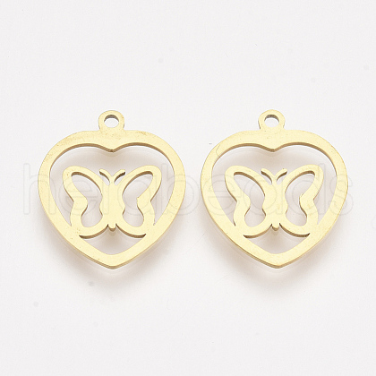 201 Stainless Steel Pendants X-STAS-T044-135G-1
