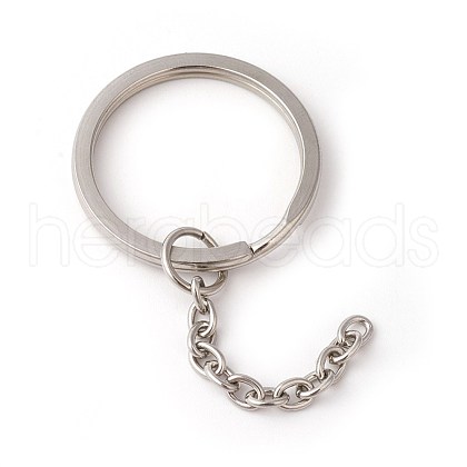 Tarnish Resistant 304 Stainless Steel Split Key Rings STAS-G185-02P-30mm-1