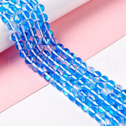 Synthetic Moonstone Beads Strands G-E573-02B-05-1
