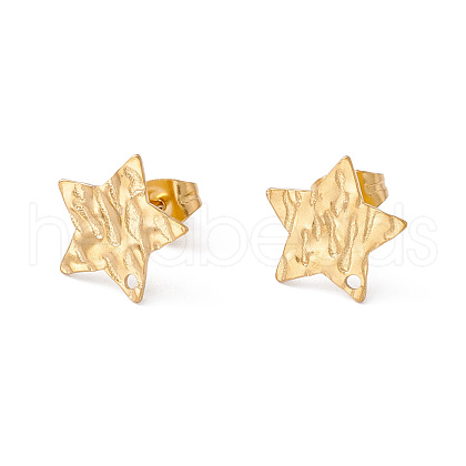 304 Stainless Steel Stud Earring Findings STAS-G270-02G-04-1