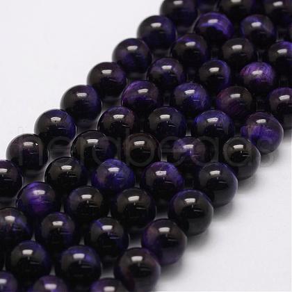 Natural Tiger Eye Bead Strands G-P230-08-D-10mm-1