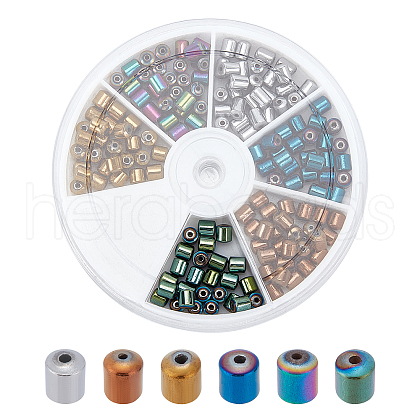ARRICRAFT 180Pcs 6 Colors Electroplate Non-magnetic Synthetic Hematite Beads Strands G-AR0004-36-1