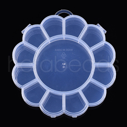 Transparent Plastic Bead Containers CON-YW0001-12-1-1