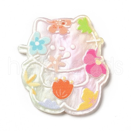 Printed Opaque Acrylic Pendants SACR-G031-01A-1