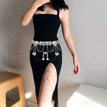 Pentagon Alloy Chain Tassel Waist Beads FS-WG5F3E8-01-1