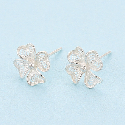 925 Sterling Silver Stud Earrings STER-N017-09S-1