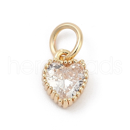 Brass Micro Pave Cubic Zirconia Pendants KK-H204-01KCG-05-1