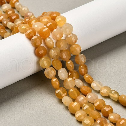 Natural Topaz Jade Beads Strands G-C179-A6mm-29-1