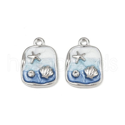 Alloy Rhinestone Pendants PALLOY-P311-02P-1