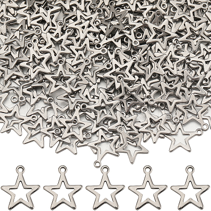 SUNNYCLUE 200Pcs 304 Stainless Steel Charms STAS-SC0008-04-1