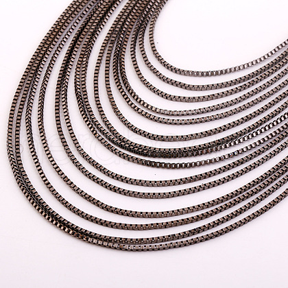 Alloy Box Chain Multi-Layered Necklaces for Women FS-WG891B2-03-1