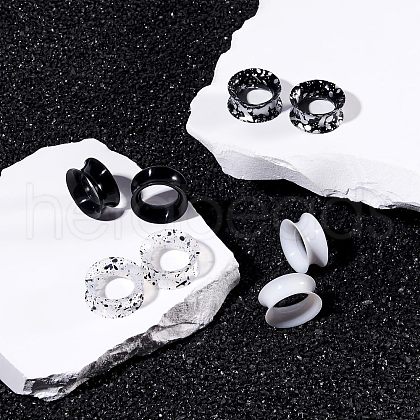 4 Pairs 4 Colors Silicone Ear Gauges WGE1EB5-05-1