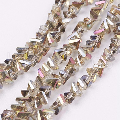 Electroplate Glass Beads Strands EGLA-J145-6mm-HR02-1