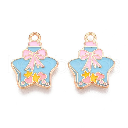Alloy Enamel Pendants ENAM-T022-24-1