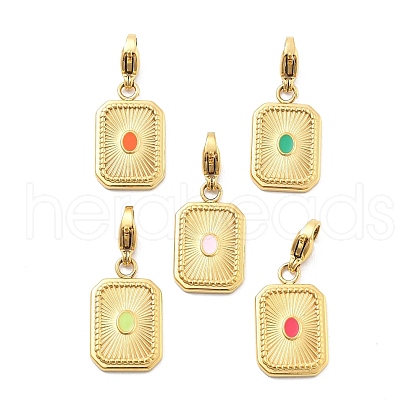 304 Stainless Steel Enamel Pendant Decoration STAS-L283-51G-1