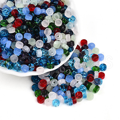Transparent Colours Glass Seed Beads SEED-N007-J4x6mm-B02-1