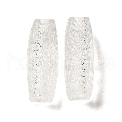 Transparent Acrylic European Beads TACR-G048-10-1