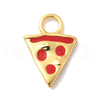925 Sterling Sliver Red Enamel Charms STER-Z012-01G-02-1