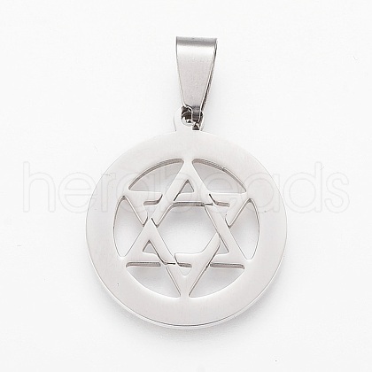 Tarnish Resistant 304 Stainless Steel Pendants STAS-F106-23P-1
